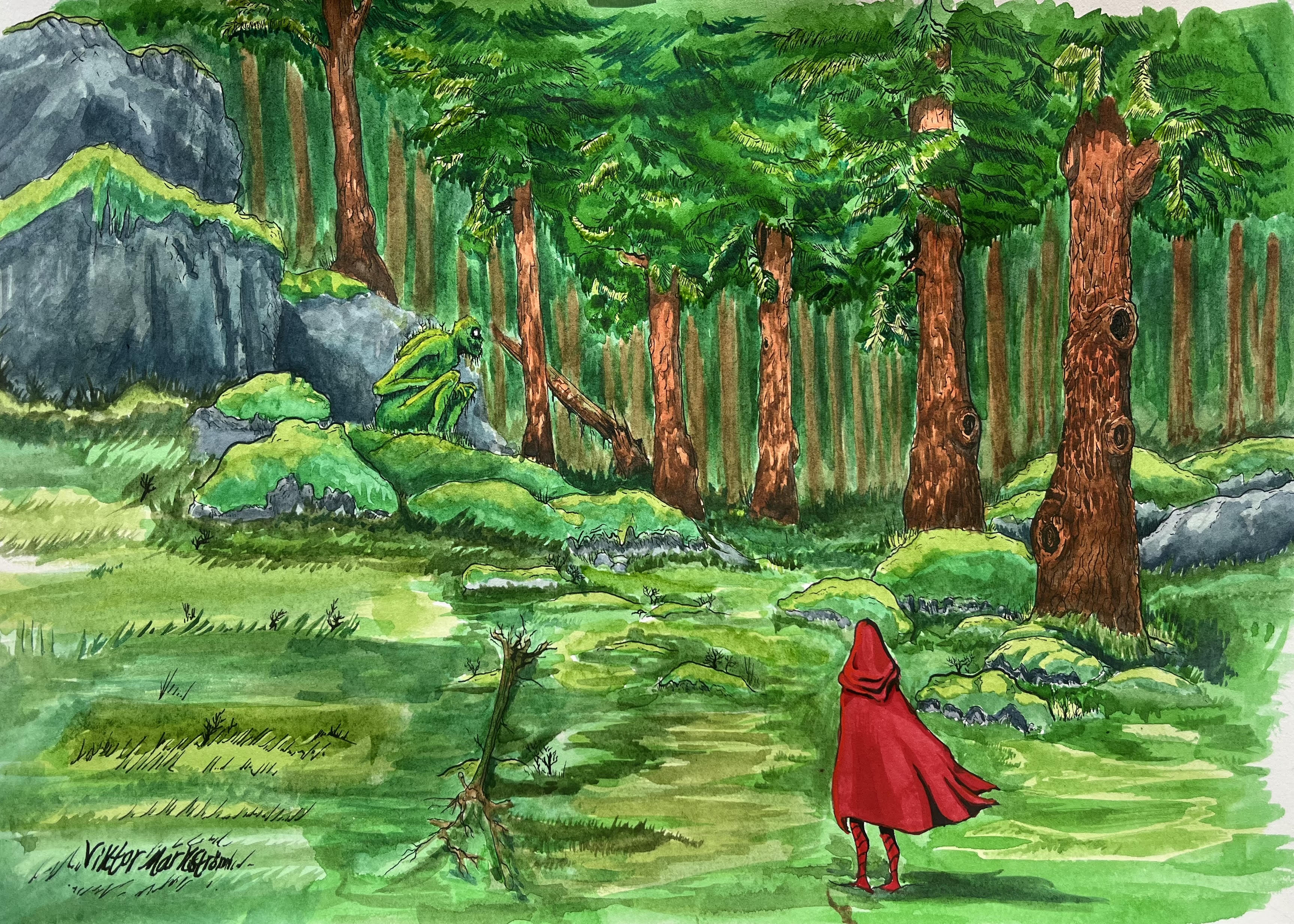 Folktroväsen och Fantasy i Akvarell och Bläck